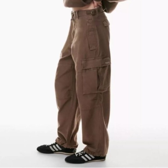 Aritzia Tna Supply Cargo Pants Brown Size 10 - Picture 1 of 12
